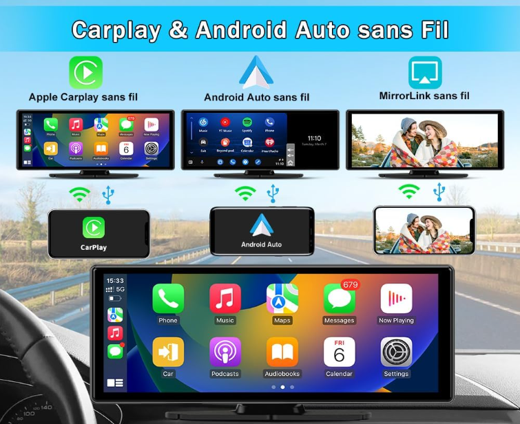 Carplay Voiture + cam avant/arrière I TS Automotive