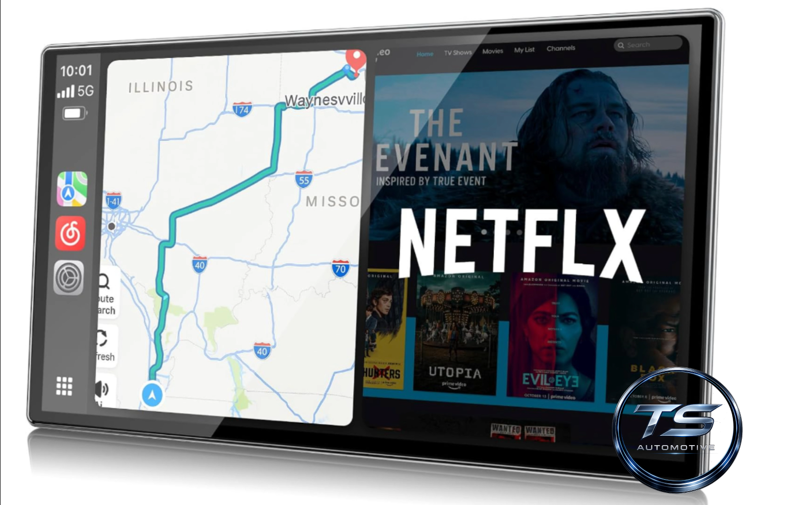 Écran Intelligent Autonome TS Automotive — TikTok, Netflix et GPS directement dans votre véhicule